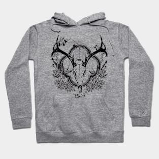 Deer Skull Floral 2 Hoodie